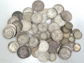 Victorian and pre 1920 Silver UK Coins.  Approx weight 285