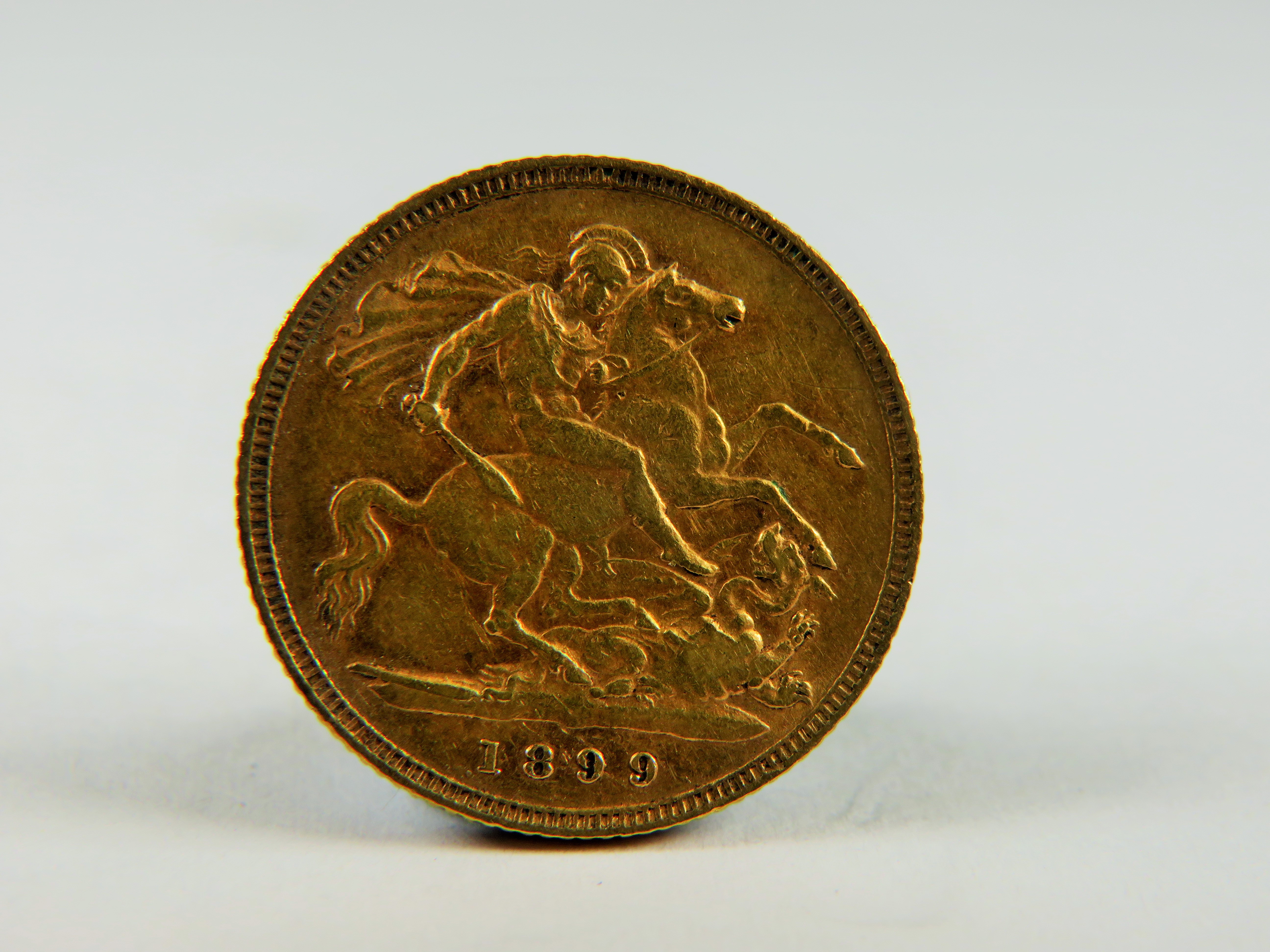 1899 Victorian Half Sovereign.  In good condition. See photos.  - Image 2 of 2