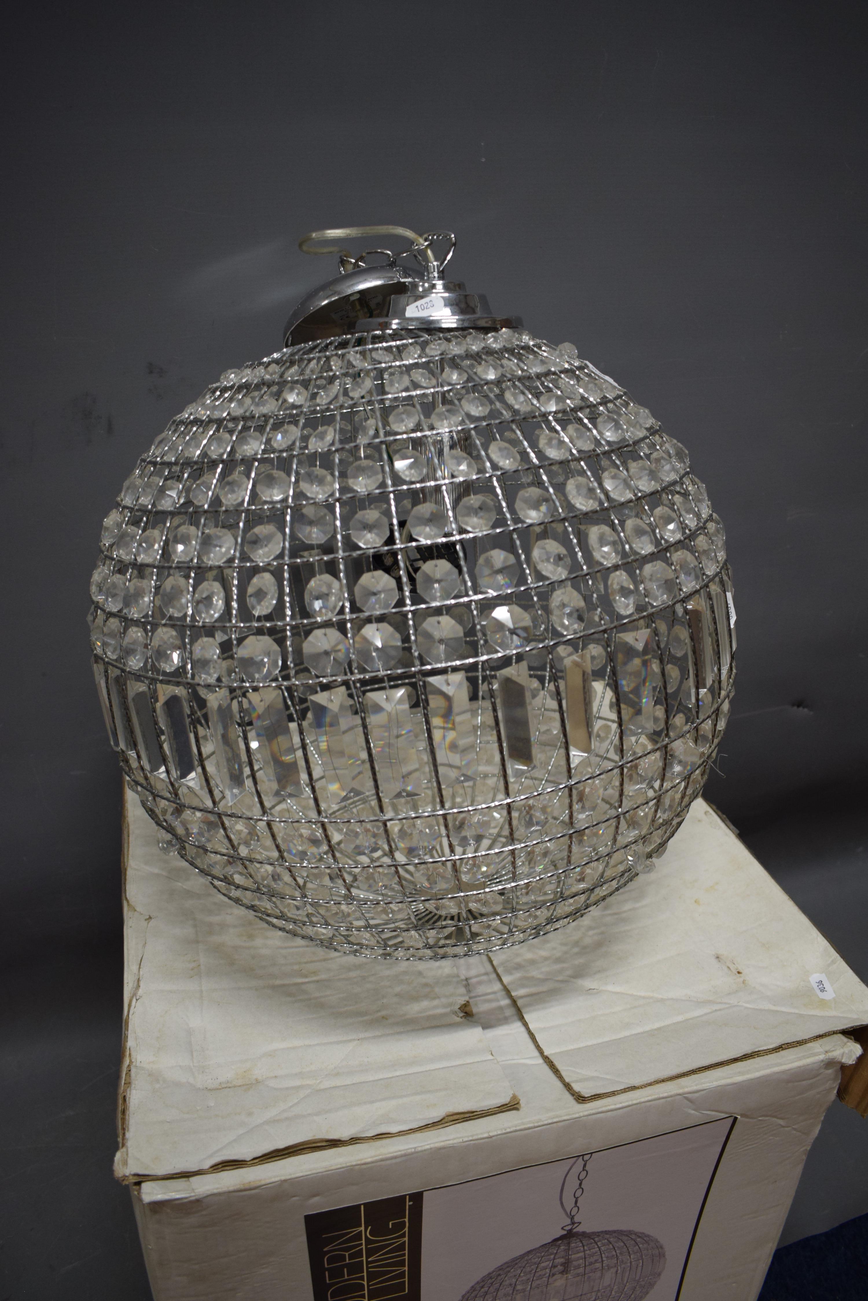 Modern Lighting by Ursula large crystal ball. One boxed and apparently as new. See photos.  - Image 2 of 3