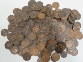 Just over 2 Kilos of Old Pennies from Victorian onwards. See photos.