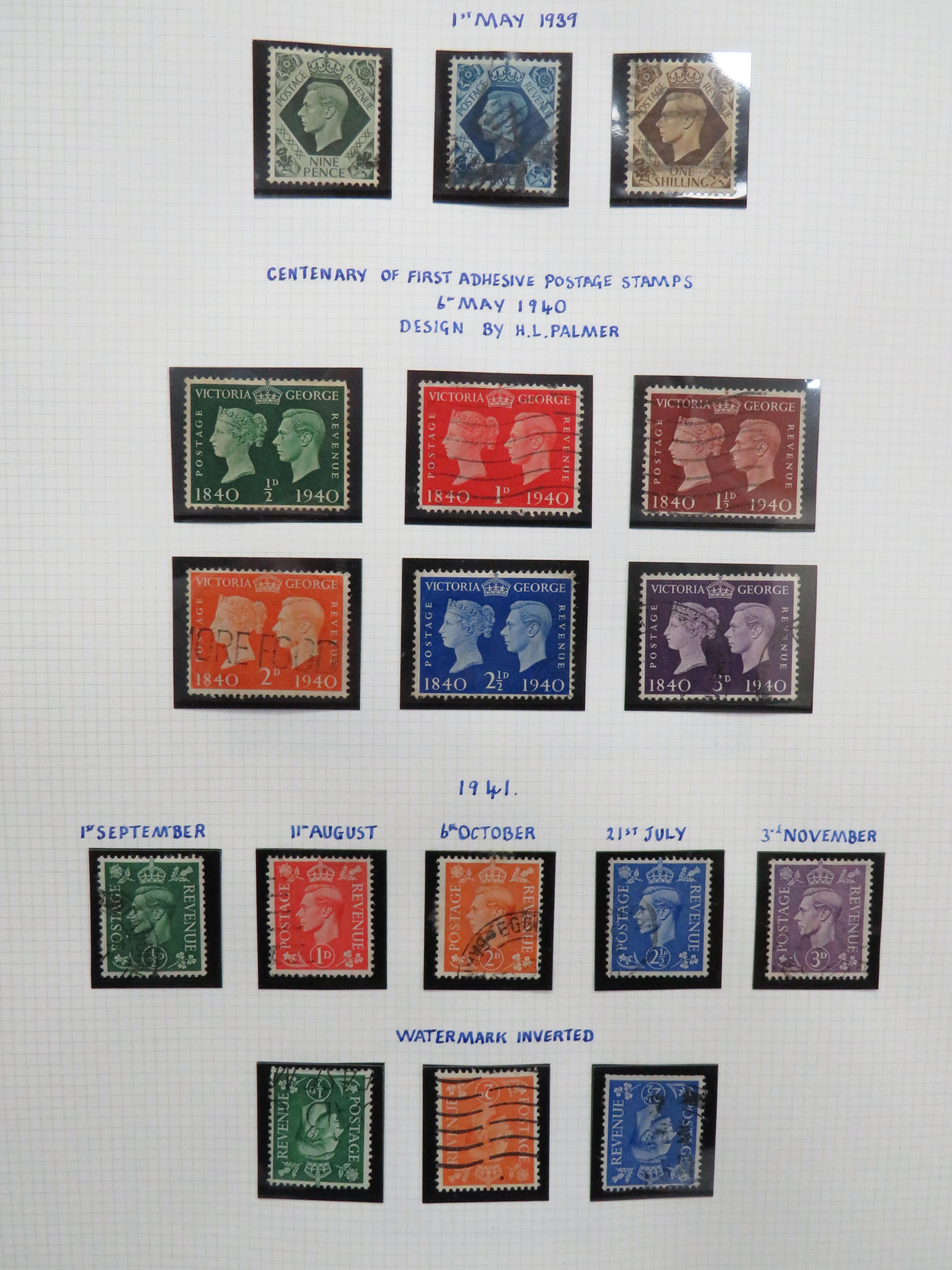 Well presented Part filled Album of Vintage UK Stamps from 1930's to 1950's.  Many Interesting stamp - Image 4 of 8