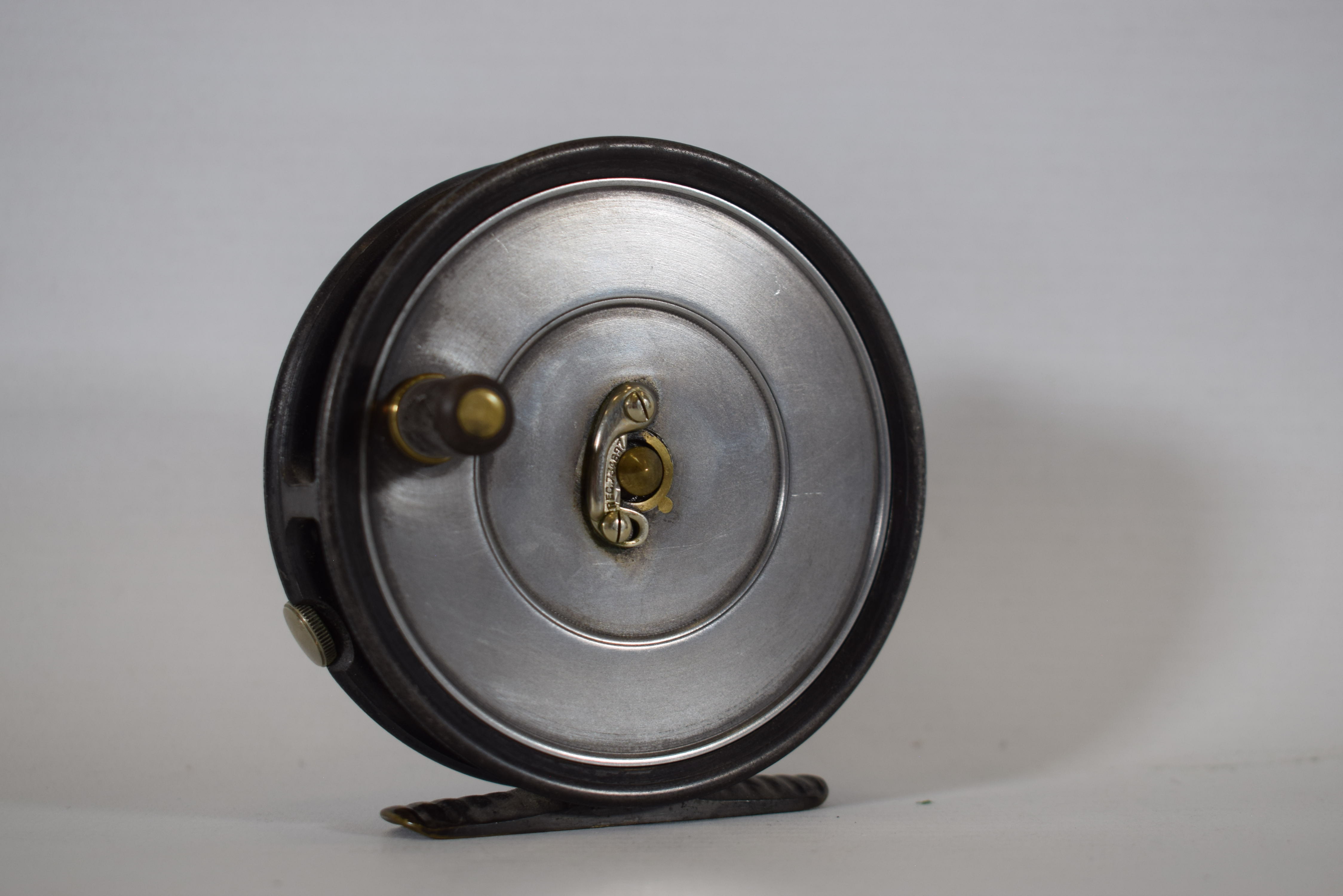 Hardy Brothers Reel  Uniqua  size 3-3/8th  aluminium & Brass