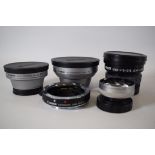 Selection of Canon extention Tubes, Converters. Fish eye lens plus Panasonic tele conversion lens. S