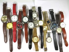 Fifteen quartz watches, casio, Citron etc. all will need batteries to run. 