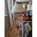 Sleek Mid-Century Modern Tripod Floor Lamp With Coffee Table, Inspired By The Renowned Designer