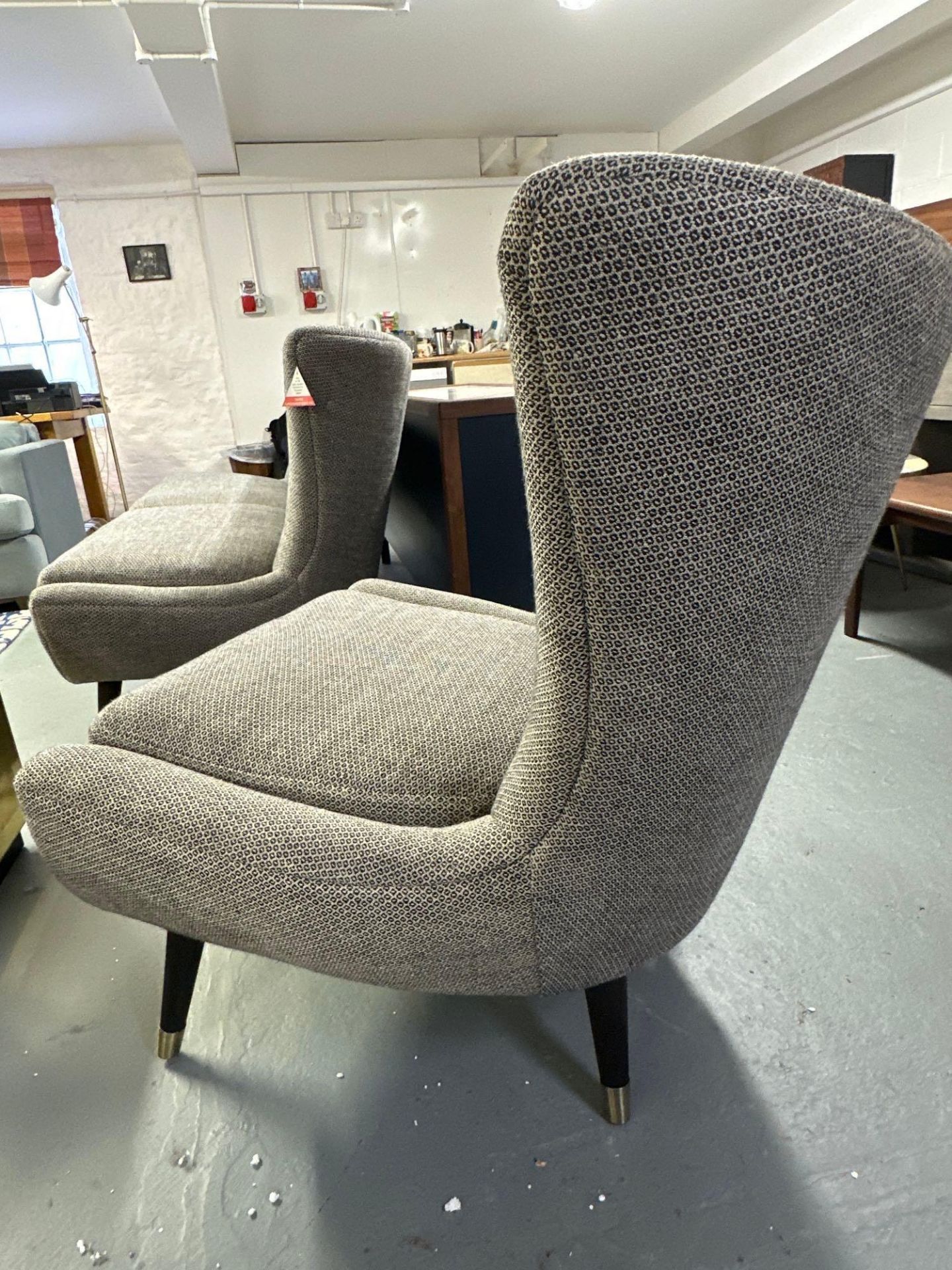 Dan- Wing Chair an elegant, fashionable and designer easy chair featuring a stylish Scandinavian - Image 3 of 4