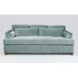 Eveleyn Sofa Deep Media sofa in Teal cotton velvet - An incredibly spacious and comfortable sofa