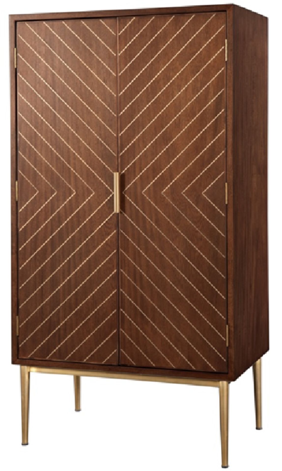 Melrose Cocktail Cabinet The Melrose is a mid-century inspired 2 door cabinet offering clean lines