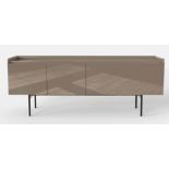 Pisa Sideboard A large, versatile buffet finished in a high gloss taupe tone, the Pisa Painted