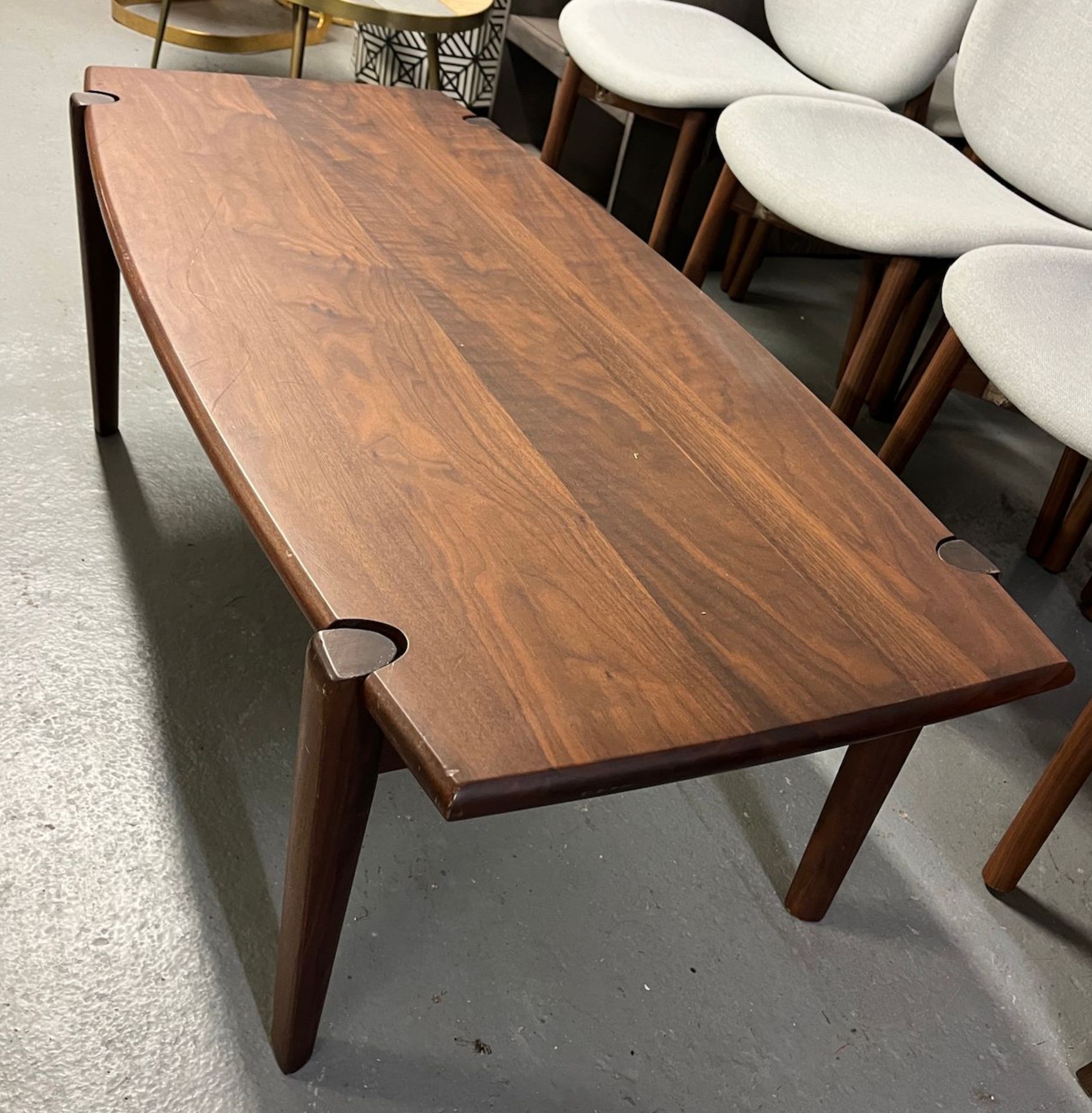 Asher Cocktail Table Solid Black American Walnut Cocktail Table is an elegant statement design - Image 3 of 3