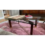 Bespoke Walnut Coffee Table This Spectacular Coffee Table Features Sturdy Sculptural Walnut Bases,