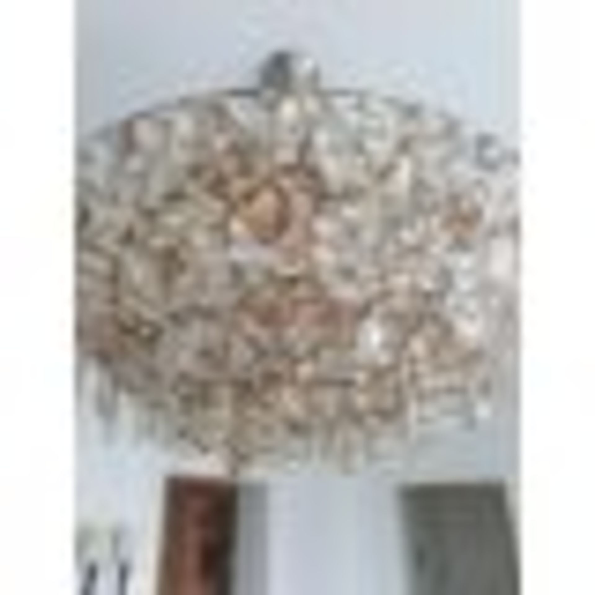 Lolli E Memmoli Ugolino Chandelier Crystals Woven Together Like Fabric, Hung From A Two- - Image 2 of 3