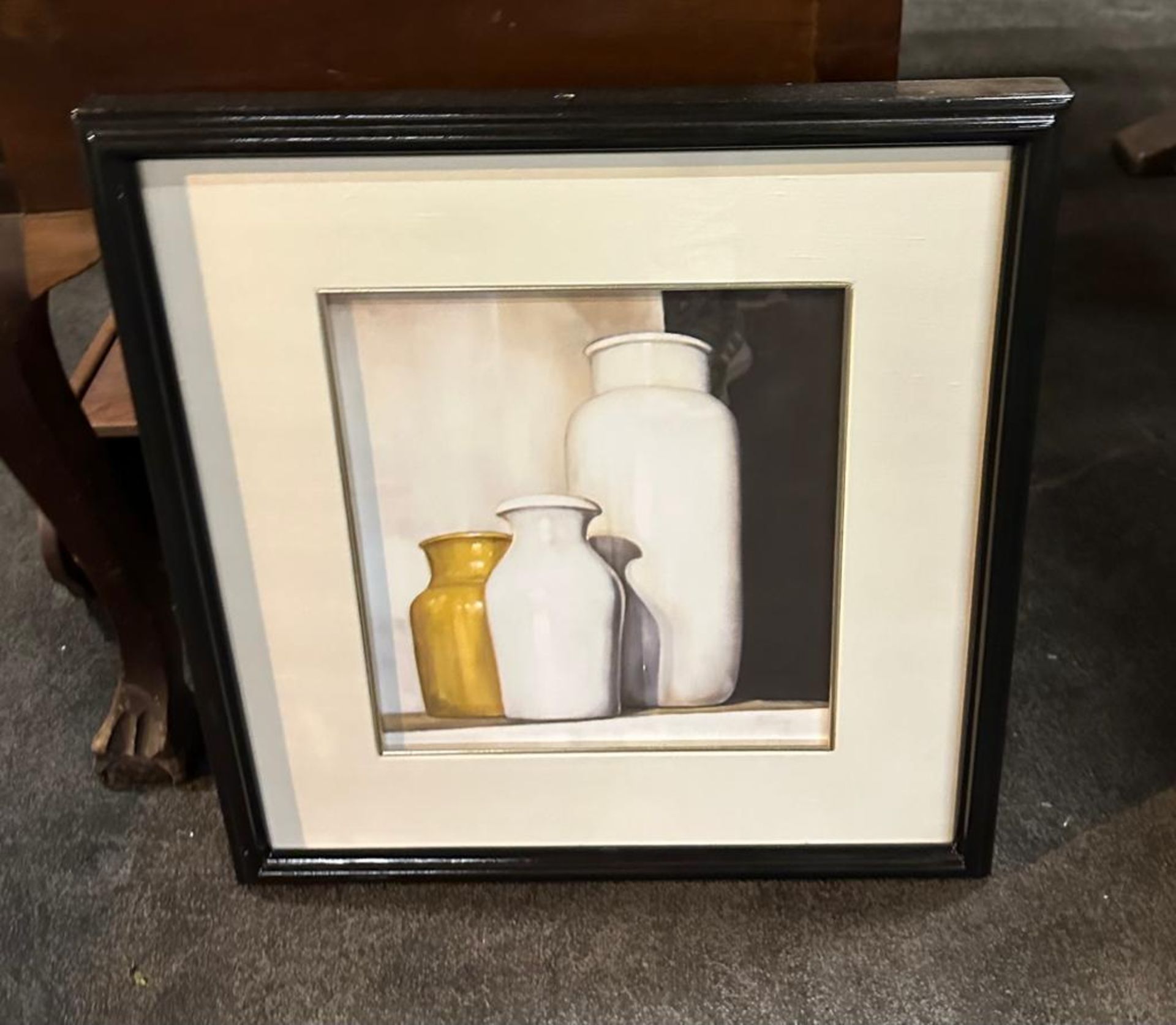 3x Untitled Framed Still Life Lithograph Prints 60 x 50cm - Image 2 of 3