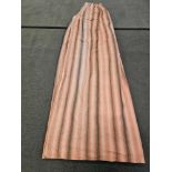 A Pair Of Drapes Pink / Grey Stripessize. 147 x 227 Ref Dorch 55