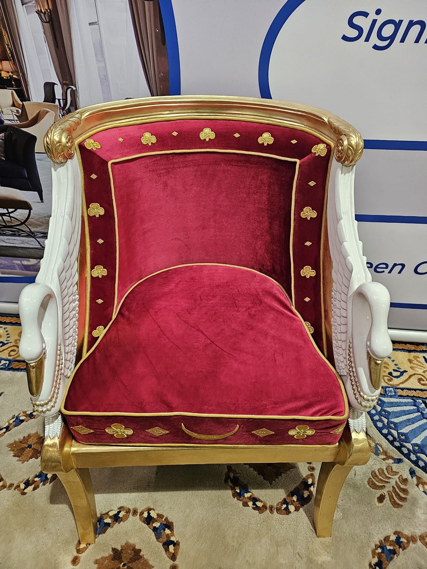French Empire Style Fauteuil Inspired By The Early 19th Century Designs Of Jacob-Desmalter The - Image 9 of 11