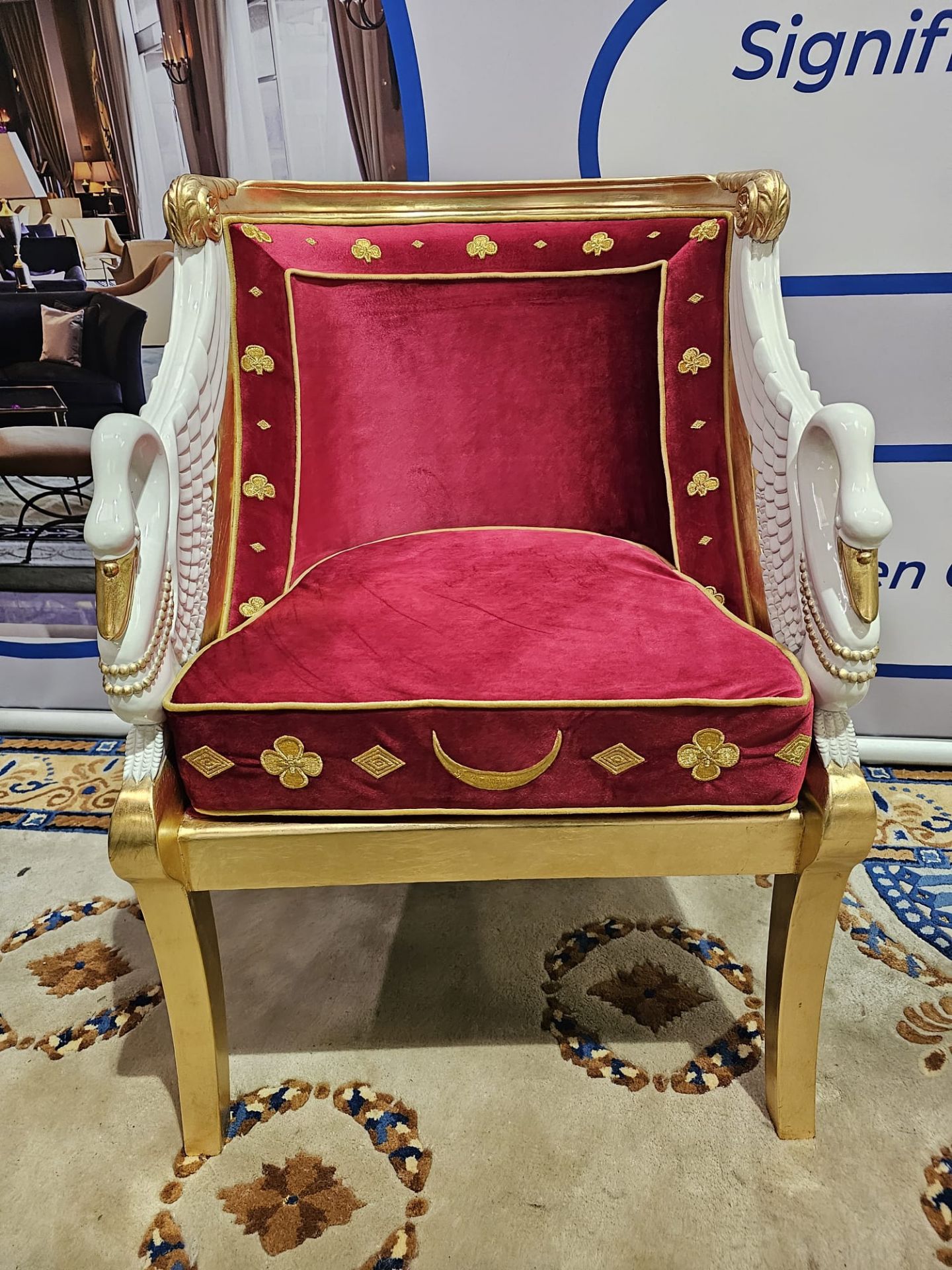 French Empire Style Fauteuil Inspired By The Early 19th Century Designs Of Jacob-Desmalter The - Image 4 of 11
