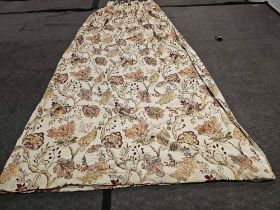 Pair Of Fabric Drapes Flower Patterned Size -cm 320 x 297 Ref Dorch 51