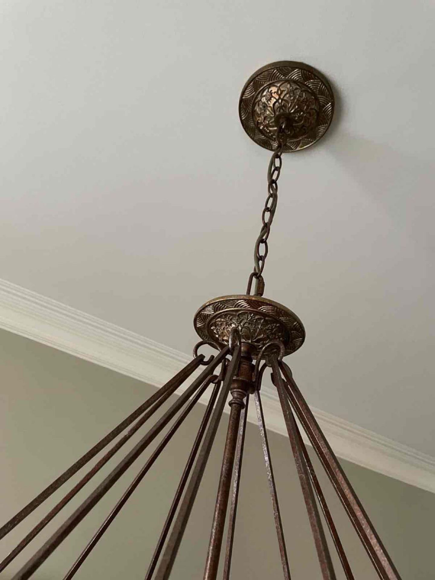 Feiss Marcella drum chandelier Featured in British bronze and oxidized bronze finishes with - Image 5 of 6