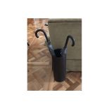 3x Leather Umbrella Stands