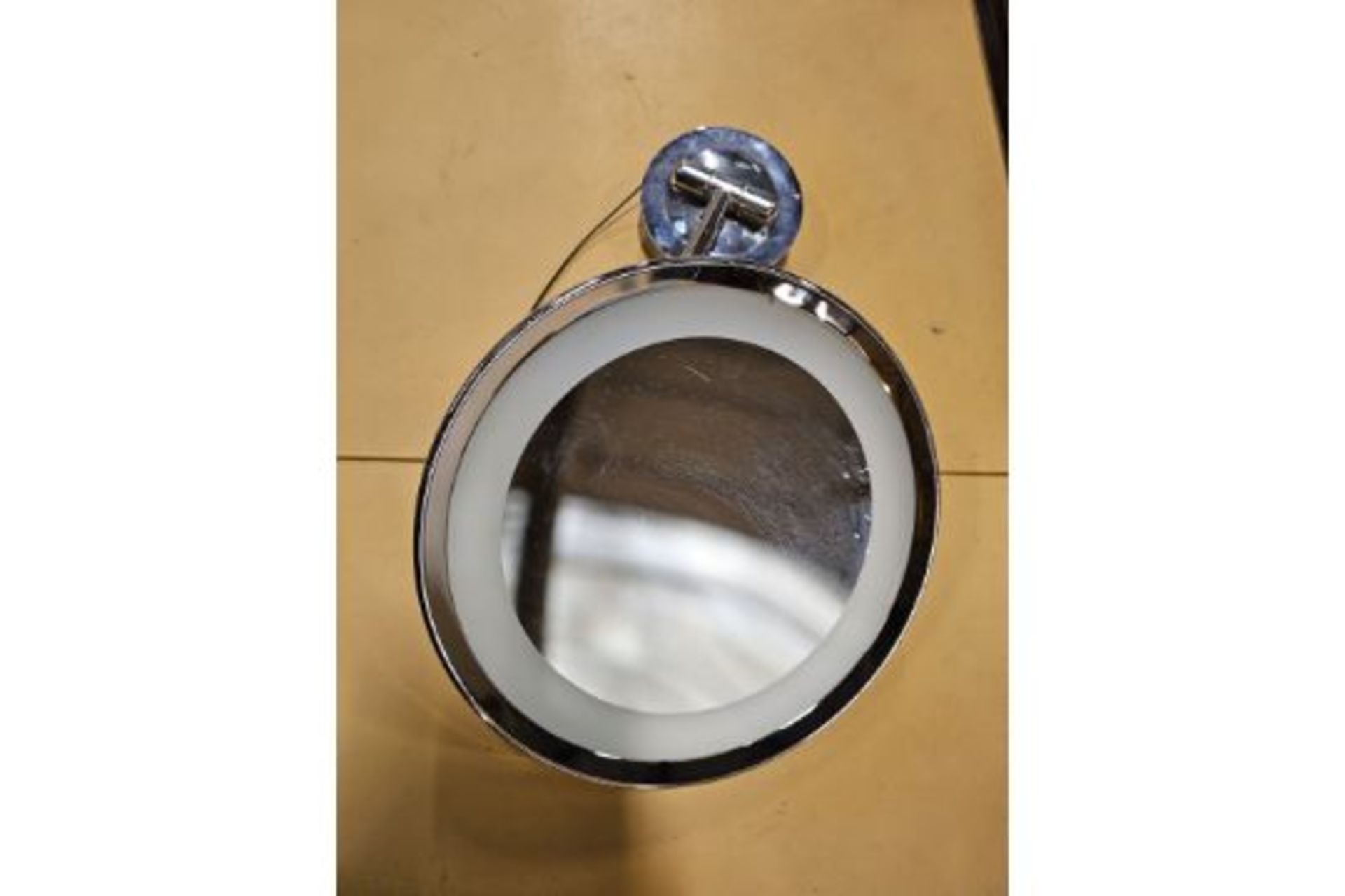 Led Illuminated Magnifying Vanity Mirror For Bathroom Round Ingress Protection Rating Ip44 - Image 2 of 3