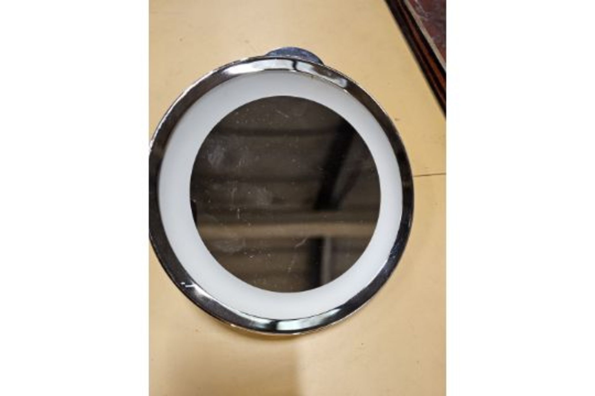 Led Illuminated Magnifying Vanity Mirror For Bathroom Round Ingress Protection Rating Ip44