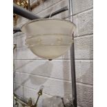 Barovier and Toso flush Murano glass ceiling light 30cm diameter x 20cm drop