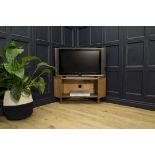 Ripple Corner Tv Unit 2 Doors Mid Century Style Media Unit Take Iconic Design And Beautiful