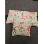 3 x Blue/Pink/White Flower Cushions Size 40 x 40cm ( Ref Cush 132)