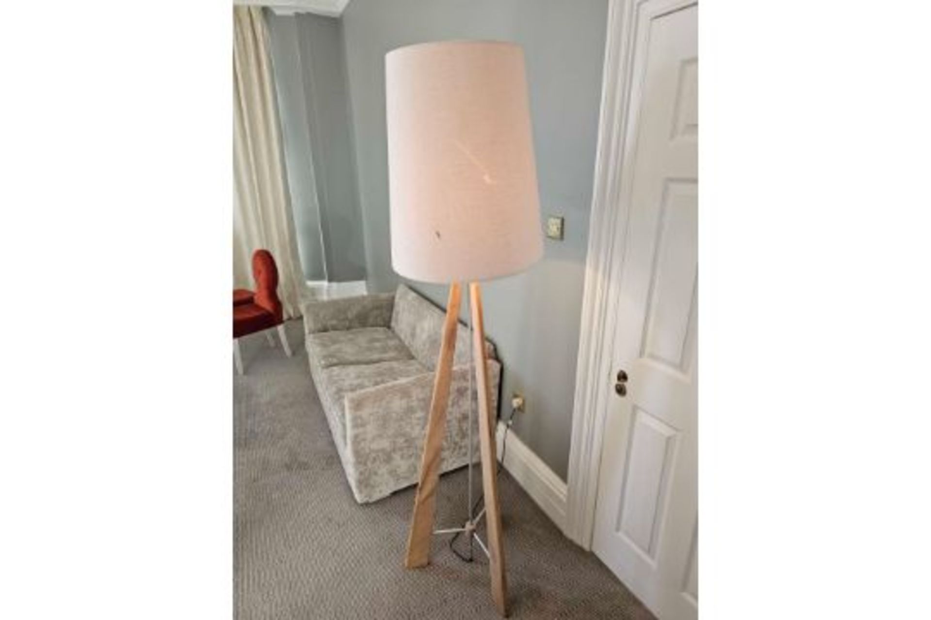 Pavillion Pr Home Tri Floor Lamp The Tri Is A Large Floor Lamp Available In Natural Meh Wood The
