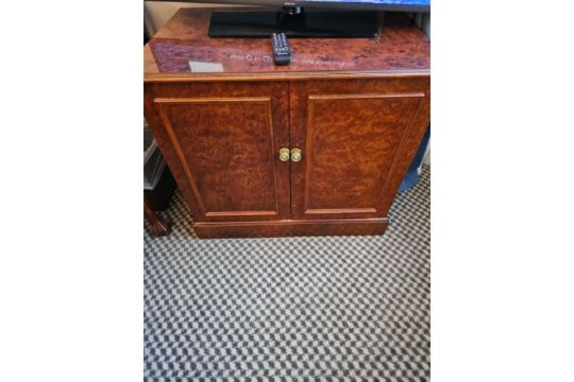 Two Door Cabinet In Burr Alder Inspired By English Design Of The Mid-18th Century, This Cabinet - Image 2 of 2