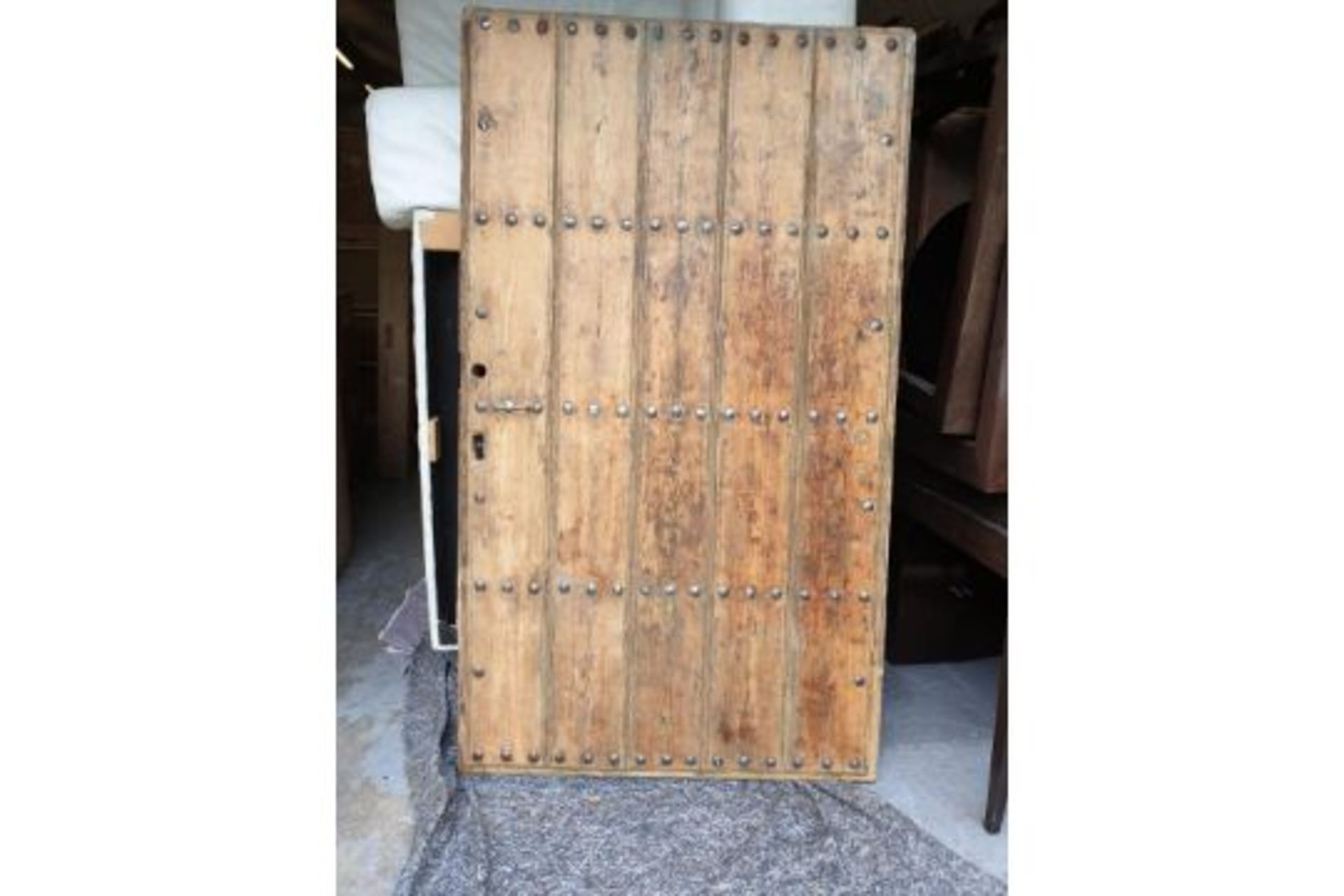 Indian Old Architectural Door Panel A Distinguished Reclaimed Carved Door In A Traditional Design Of