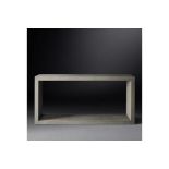 Cela Grey 67 Shagreen Console Table Crafted Of Shagreen Embossed Leather With The Texture Pattern