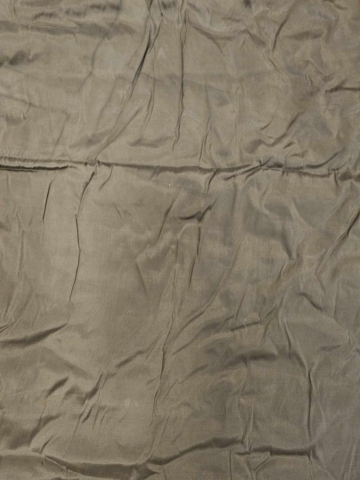 Pair Olive Silk Curtains Size 190 x 251cm (Ref Dorchspa 112) - Image 3 of 3