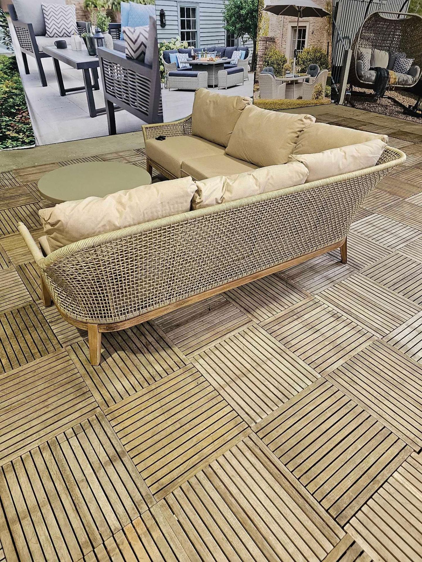 Acacia Modular Sofa With Coffee Table - Bild 5 aus 7