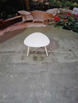 Sample Couture Small Kidney Side Table White