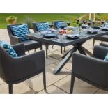 St Lucia 204cm Rectangle Dining Table With 6 St Lucia Armchairs