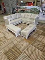 Catania Square Modular Sofa With 2 Benches