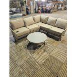 Acacia Modular Sofa With Coffee Table