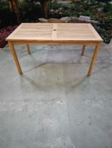 Prototype Ku Teak Foot Table (80cm)