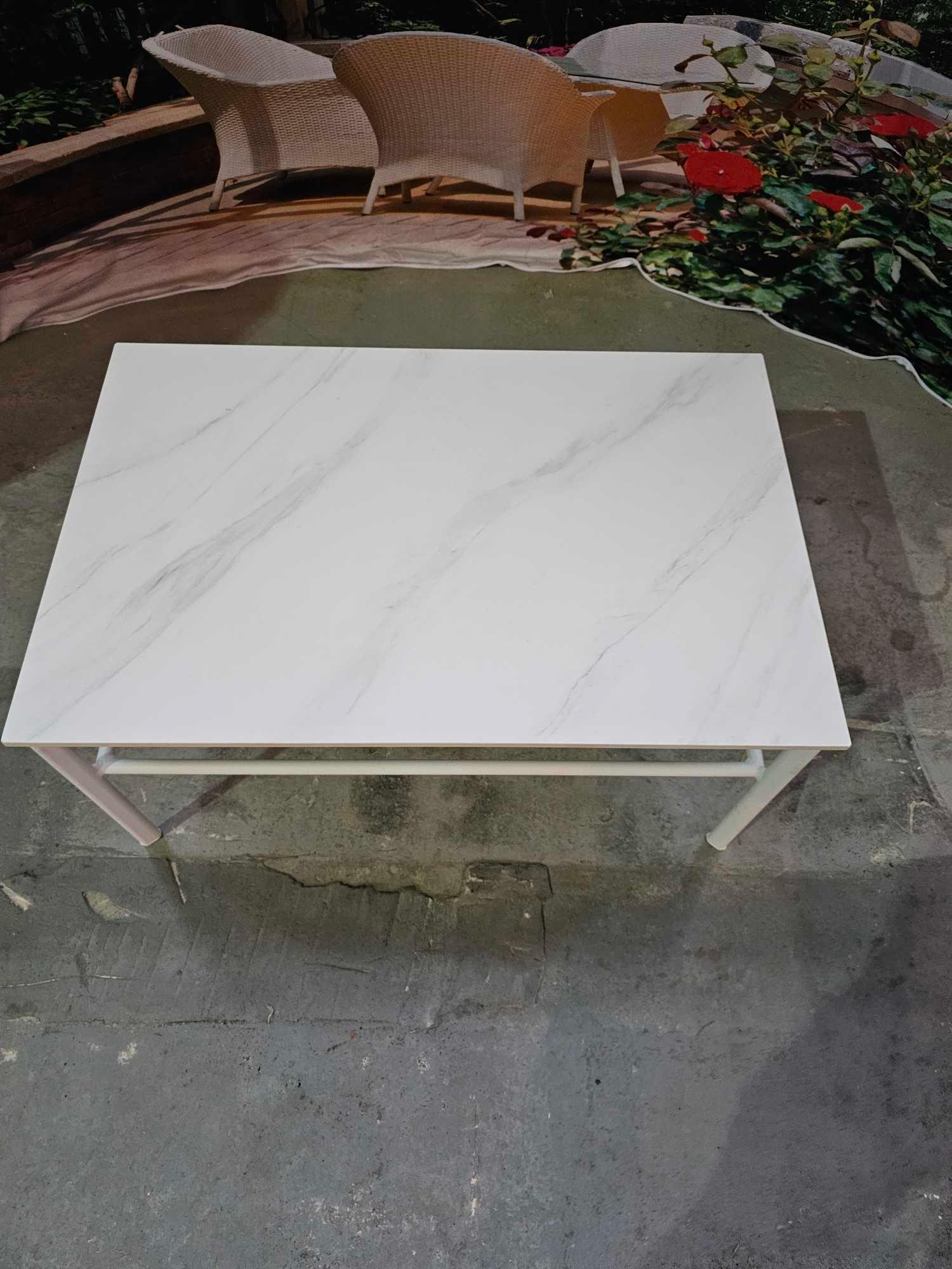 Sample Ctw Coffee Table With Light Sintered Stone Top White - Image 3 of 4