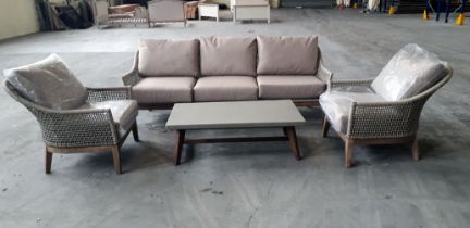 Ennio 3 Seat Sofa With 2 Sofa Chairs And Coffee Table