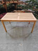 Prototype Ku Teak Foot Table (150 X 80)