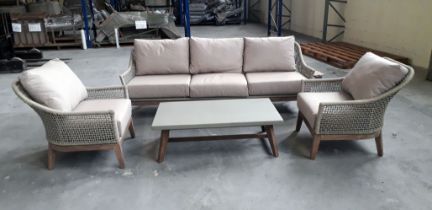 Ennio 3 Seat Sofa With 2 Sofa Chairs And Coffee Table