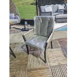 Sample Rope Armchair Taupe/Olive Weave Taupe Cushion