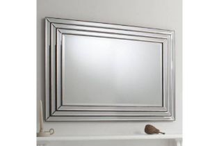 Champagne Chambery Mirror A Stunning Triple Step Bevelled Mirror Frame With A Warm Champagne