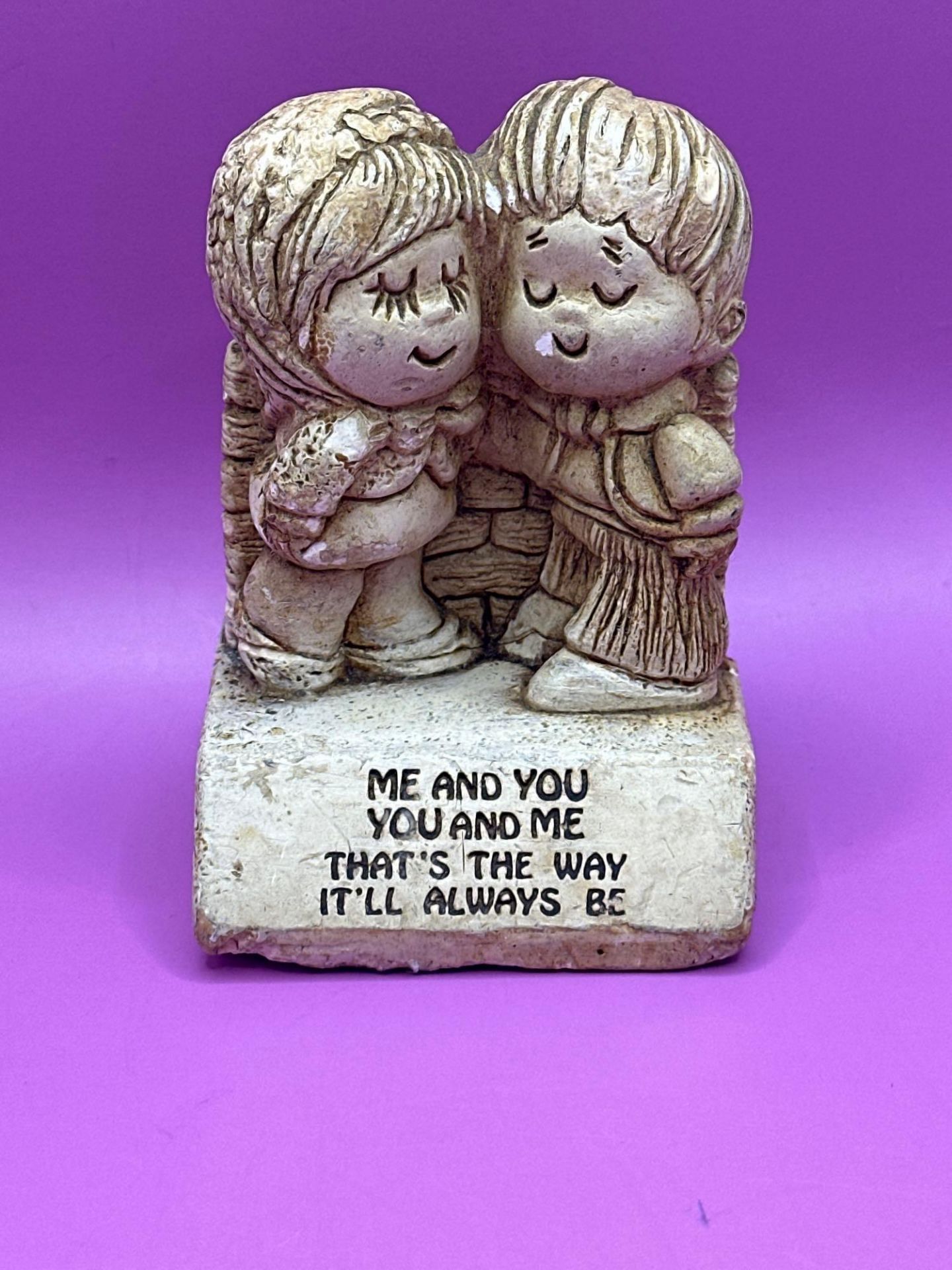 Vintage- Paula 1970 Figurine "Me And You, You And Me" Figurine W-138