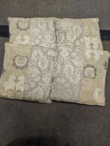4 x Silver Patterned Cushions Size 40 x 40cm ( Ref Cush 133)