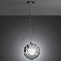 Artemide Miconos glass ceiling light in polished chrome Miconos glass ceiling light made from a