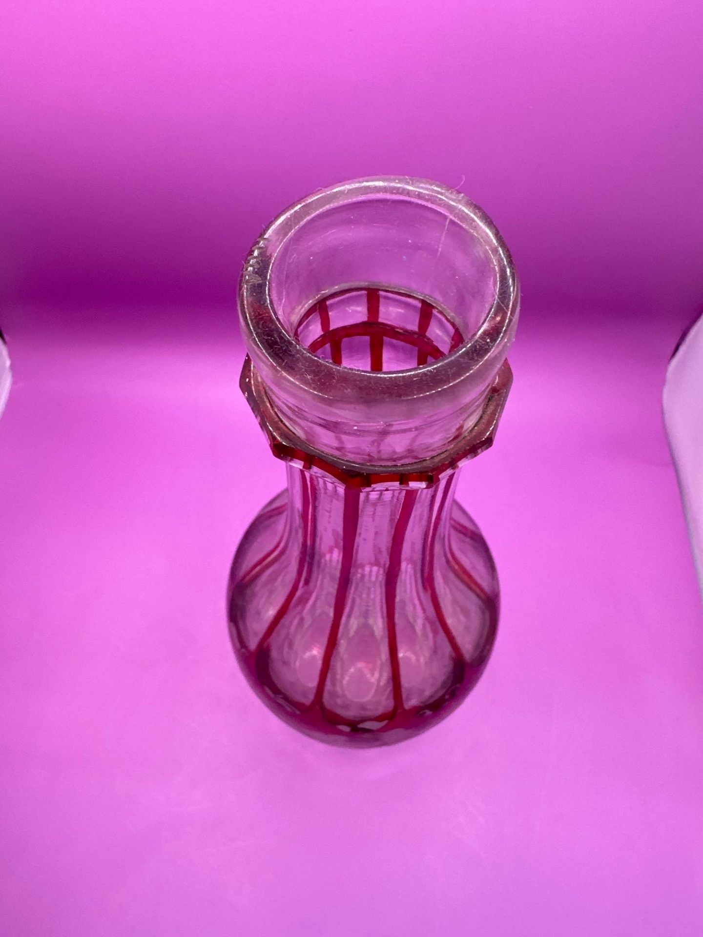 A Pair Of Late 19th Century Bohemian Ruby Flashed Wine Bottle/Carafe/Decanter - Image 11 of 12