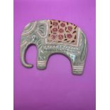 Wall Hanging Ceramic Elephant (Made In Thailand)